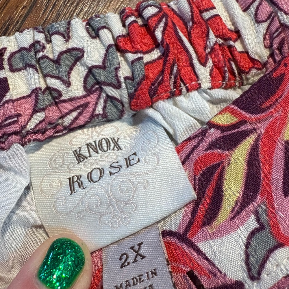 NWT Knox Rose women’s size 2X floral maxi dress - Picture 5 of 6
